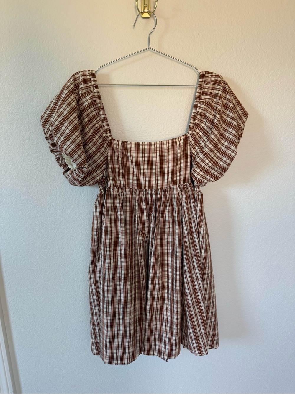 Noralee Women’s Vivian Dress in Copper Plaid Size Small